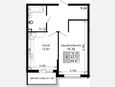 1-комнатная квартира, 44.78 м², 4/15 этаж фото 0