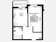 1-комнатная квартира, 44.78 м², 4/15 этаж фото 0