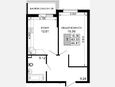 1-комнатная квартира, 44.80 м², 4/15 этаж фото 0