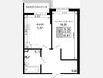 1-комнатная квартира, 44.78 м², 4/15 этаж фото 0
