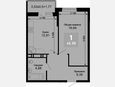 1-комнатная квартира, 43.62 м², 6/15 этаж фото 0