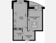 2-комнатная квартира, 41.85 м², 2/19 этаж фото 0