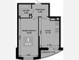 1-комнатная квартира, 41.51 м², 2/19 этаж фото 0