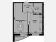 1-комнатная квартира, 40.20 м², 13/19 этаж фото 0