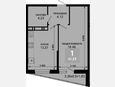 1-комнатная квартира, 40.20 м², 19/19 этаж фото 0