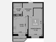 1-комнатная квартира, 42.96 м², 2/19 этаж фото 0