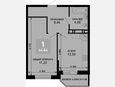 1-комнатная квартира, 42.96 м², 2/19 этаж фото 0