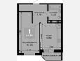 1-комнатная квартира, 42.96 м², 9/19 этаж фото 0