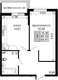 1-комн. квартира фото 0