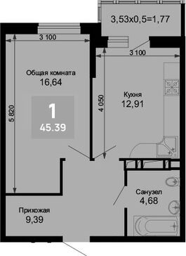 1-комн. квартира фото 0