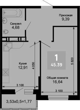 1-комн. квартира фото 0