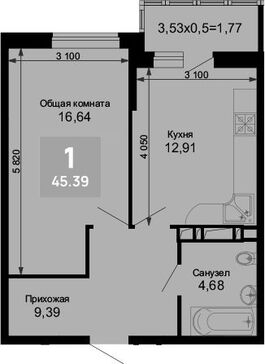 1-комн. квартира фото 0