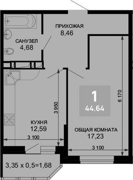 1-комн. квартира фото 0