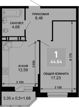 1-комн. квартира фото 0