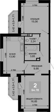 2-комн. квартира фото 0