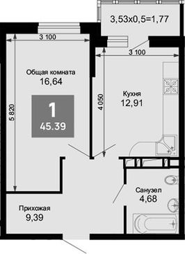 1-комн. квартира фото 0