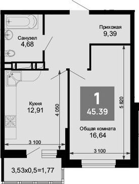1-комн. квартира фото 0